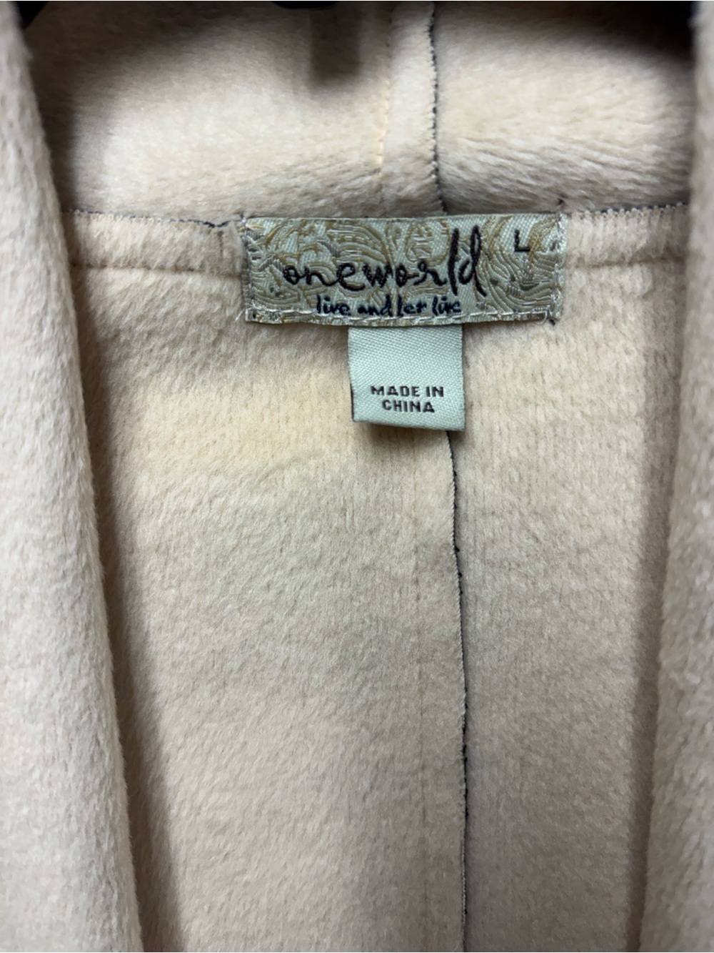 ONE WORLD Black and Cream Open Drape Cardigan - Picture 5 of 7
